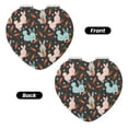 thumbnail image 2 of Bingfone Rabbit Is Eating Carrots Print Compact Vanity Makeup Mirror for Men Women Girls for Pocket Purse Wallet Handbag,Portable Small Handheld Beauty Mirror-Heart Shape, 2 of 9