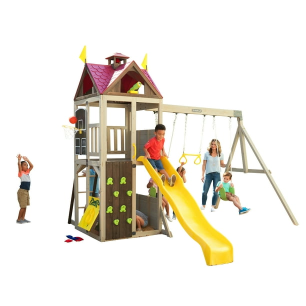 KidKraft Summerhill Wooden Swing Set