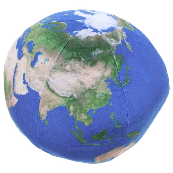 USHOBE Versatile Blue Plush Earth Pillow, Cozy and Soft, Home Decor