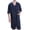 Navy, variant on Naittoop Men's Waffle Bathrobe, Women's Zip Up Open Front Loose Robe Bath Nightgown with Pockets