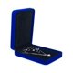 thumbnail image 1 of JunningGor Conjuntos de joyería de boda Caja de terciopelo collar pendiente anillo vitrina soporte de almacenamiento (apertura vertical azul real), 1 of 1