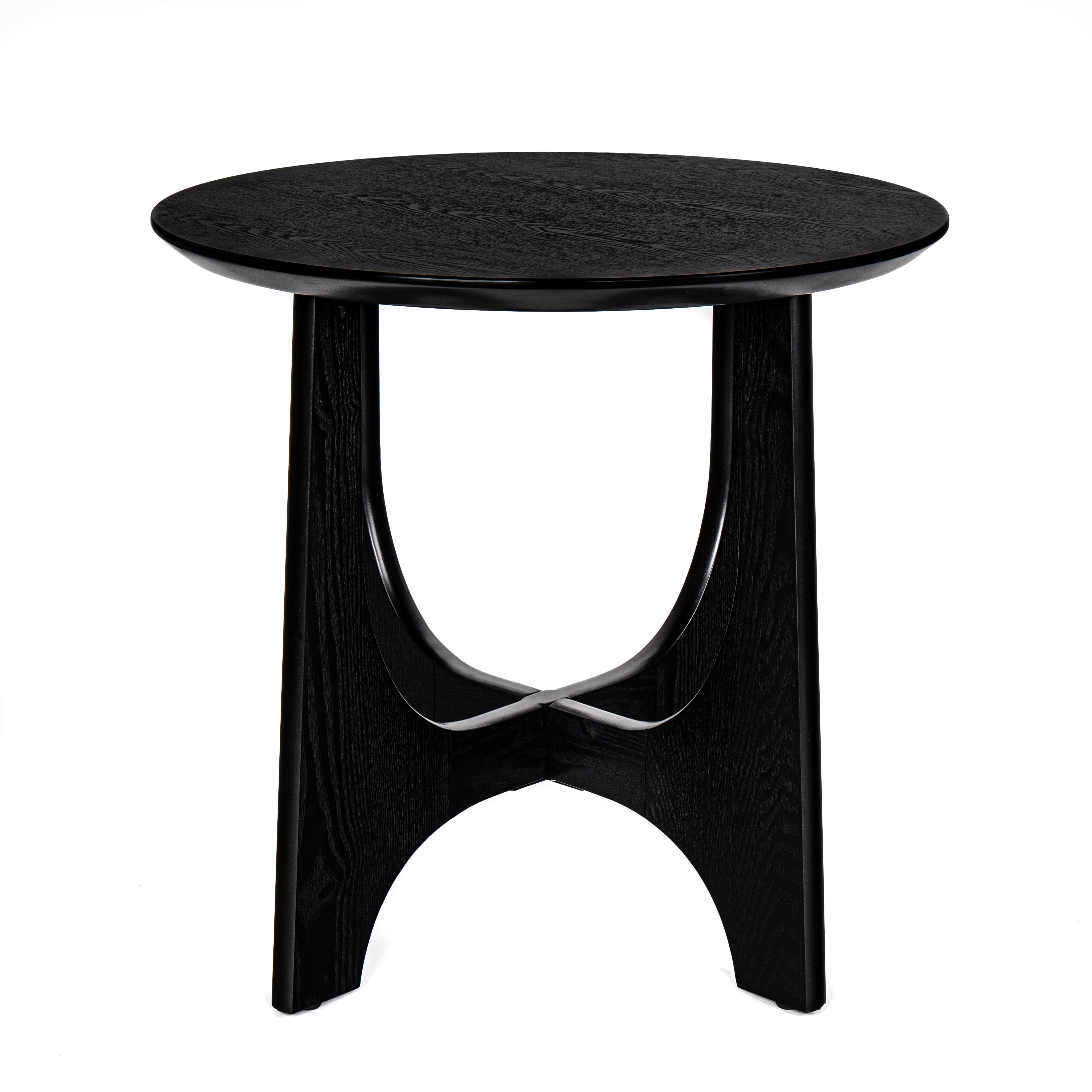 Modern Wood Round End Table, Freestanding Sofa Side Table Night Stand for Living Room Bedroom Office