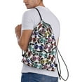 thumbnail image 4 of Yiaed Panda And Glasses Print Drawstring Bags Drawstring Backpack Bulk String Back Pack Gym Sport Bag-Medium, 4 of 5