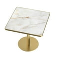 thumbnail image 6 of Modern Round Dining Table 31.5 Inch Bistro Table with Faux Marble Top and Sturdy Metal Tulip Base for Small Space Kitchen Breakfast Nook Easy Assembly, 6 of 6