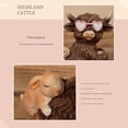 thumbnail image 3 of Tauxra Ornement en Résine Vache des Highlands Festif pour Entrée de Maison Décoration Extérieure Cadeau en Résine, 3 of 7