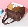 thumbnail image 5 of Portable Lunch Bag for Women Cartoon Cat Convenient Lunch Box Tote Food Bags Picnic Lunch Container Food Storage Bags WY205 (BK), 5 of 7