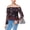 Noir - patc, variante sur BCX Blouse Paysanne à Épaules Dénudées pour Femmes, Noir, Juniors, Moyen