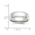 thumbnail image 2 of Primal Gold 14 Karat White Gold 7mm Bevel Edge Comfort Fit Band Size 6, 2 of 8