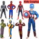 thumbnail image 2 of Disfraz de superhéroe de lujo para niños, Cosplay de Los Vengadores de Marvel, Capitán América, máscara de Halloween, Mono xuanjing unisex, 2 of 2