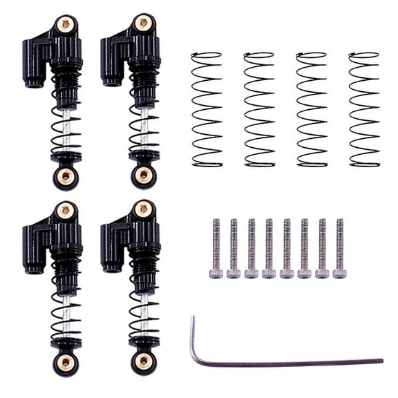 Metal Shock Absorbers for Axial SCX24 90081 RC Car Model Replacement Black