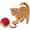 red, variant on Interactive    Ball, Electric Automatic Rolling Moving USB Rechargeable Self Activated   with Speedy Tail Rope for Indoor Cats and Dogs (Red)