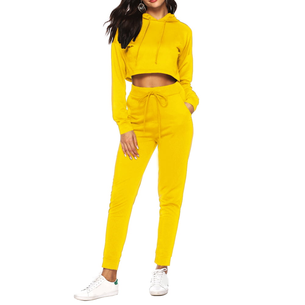 yellow sweatsuit set