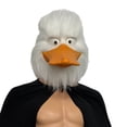 thumbnail image 1 of Disfraz de cosplay con forma de cabeza de pato blanca con forma de animal, resina de látex, 1 of 3