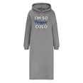 thumbnail image 3 of mtvxesu Robes pour Femmes, Mode Femmes Imprimé Ample à Capuche Confortable Robe à Manches Longues Robes Mini, 3 of 3