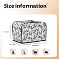 thumbnail image 5 of Honeii Retro Rooster Print 2 slice Toaster Cover, Two Slice Toaster Dust-proof Cover For Kitchen Small Appliance and Fingerprint Protection, 5 of 7