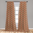 thumbnail image 5 of Ambesonne Ethnic Curtains, Mexican Heritage Motifs, Pair of 28"x84", Multicolor, 5 of 5
