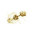 thumbnail image 2 of Wellingsale 14K Yellow Gold Polished Hand & Foot Stud Earrings With Screw Back, 2 of 4