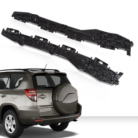 PIT66 Bumper Bracket Set of 2 Rear Left & Right Side Fit For Toyota RAV4 521550R010, 521560R010, TO1143107, TO1142107 2006-2012