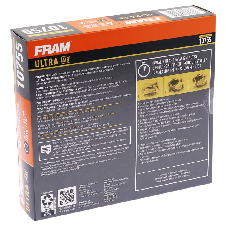 FRAM Ultra Premium Air Filter 10755 for Toyota & Jeep photo 7