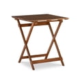 thumbnail image 3 of Linon Rey 3 Piece Acacia Wood Foldable Square Indoor Outdoor Bistro Set in Brown, 3 of 14
