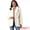 Beige, variant on DARING DIVA Women's Faux Fur Coat Open Front Notch Lapel Jacket S Black