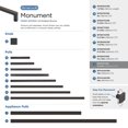 thumbnail image 6 of Amerock Monument 12-5/8 inch (320mm) Center-to-Center Oil-Rubbed Bronze Cabinet Pull, 6 of 7