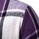thumbnail image 4 of Blusa y camisa de manga larga con cuello vuelto para hombre, blusa informal a cuadros con botones y cuello vuelto, blusa de manga larga para hombre, 4 of 8