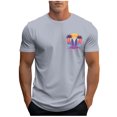 thumbnail image 3 of VBTAPA Mens Hawaiian T-shirts Short Sleeve Palm Tree Graphic Tees Lightweight Casual Workout Shirts Tropical Summer Vacation Tops Gray M, 3 of 6