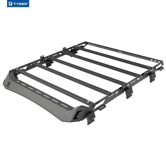 Tyger Auto Platform Style Roof Rack Compatible with 2020-2026 Jeep Gladiator | For Models with Hard Top | Cargo Storage Carrier for Outdoor Gear| Paintable Accent Insert to Color Match | TG-RR1J33448