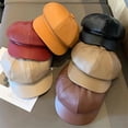 thumbnail image 4 of Minzimin 8 Panels Newsboy Caps for Women, PU Leather Cabbie Painter Hat Gatsby Ivy Beret Cap, 4 of 4