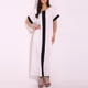 thumbnail image 1 of Vestido de camiseta para mujer Vestido maxi suelto casual de manga corta con cuello en O Romacci Beige S, 1 of 7