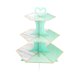 thumbnail image 2 of Soporte de 3 niveles para postres y magdalenas, soporte para postres DIY, soporte de cartón para magdalenas Verde Zulema Soporte de exhibición de postre, 2 of 8