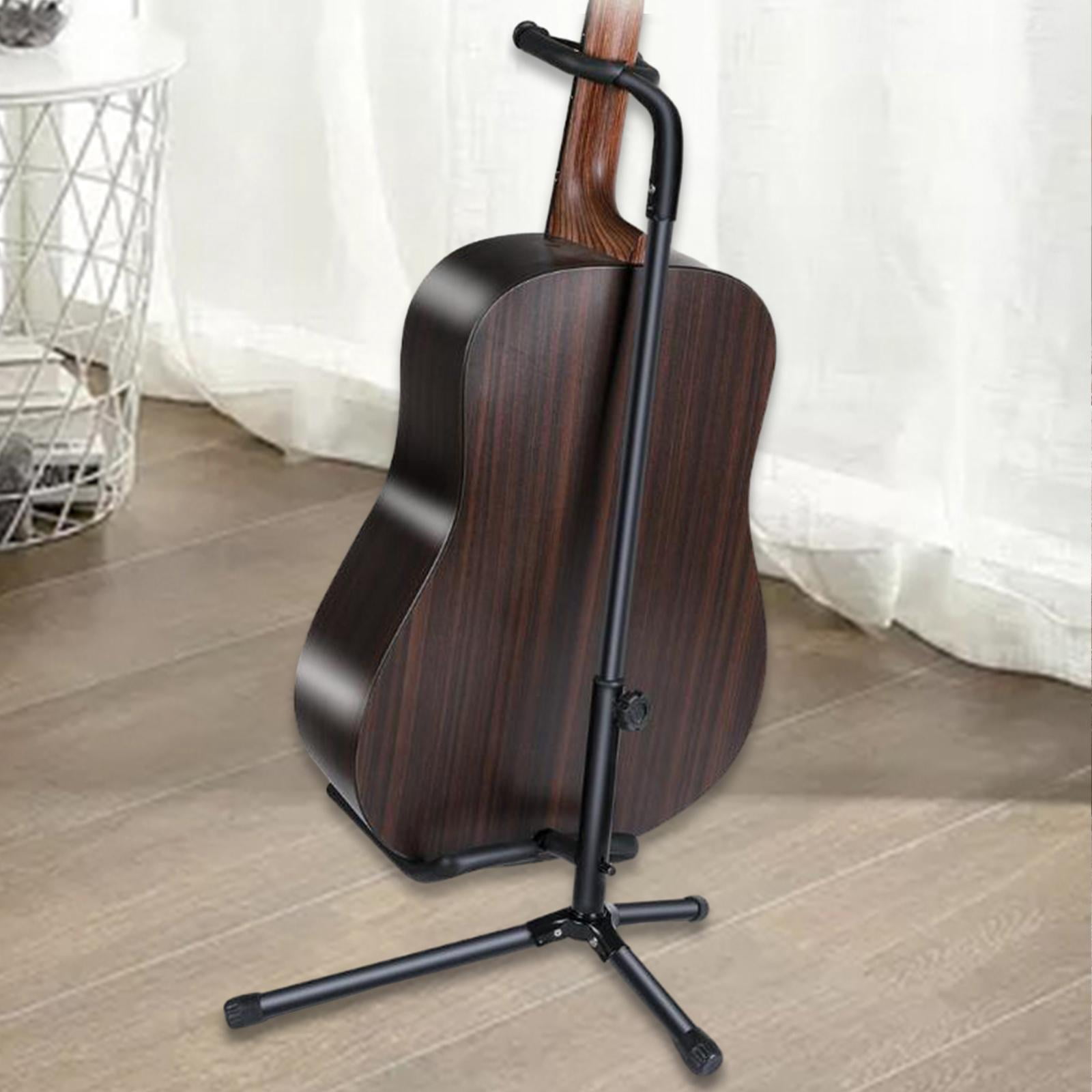 LeeQinersw Guitar Stand Floor Adjustable 22.44-31.50inch Metal Universal Folding Thick Bass