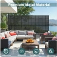 thumbnail image 2 of MAYEERTY 72" x 47" Outdoor Privacy Screen, Metal Decorative Screen, 2 of 6