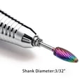 thumbnail image 5 of Brocas de carburo de tungsteno arcoíris para uñas, fresa para manicura, elimina la piel, Gel rotativo, broca eléctrica para manicura artística, 5 of 5