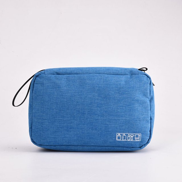 MesaSe Portable Hanging Travel Wash Bag Simple Solid Color Square Storage Bag for Schools and Offices