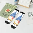 thumbnail image 7 of Fuzoiu Autumn Funny Gnomes Print Adult Socks, Crew Moisture-wicking Socks, Unisex Cushion Crew Socks,Casual Sports Ankle Socks, 7 of 7