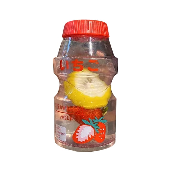 Solivara Cute 16oz 500ml Water Bottle For Yoga Work And Home Plastic(Clear,One Size)