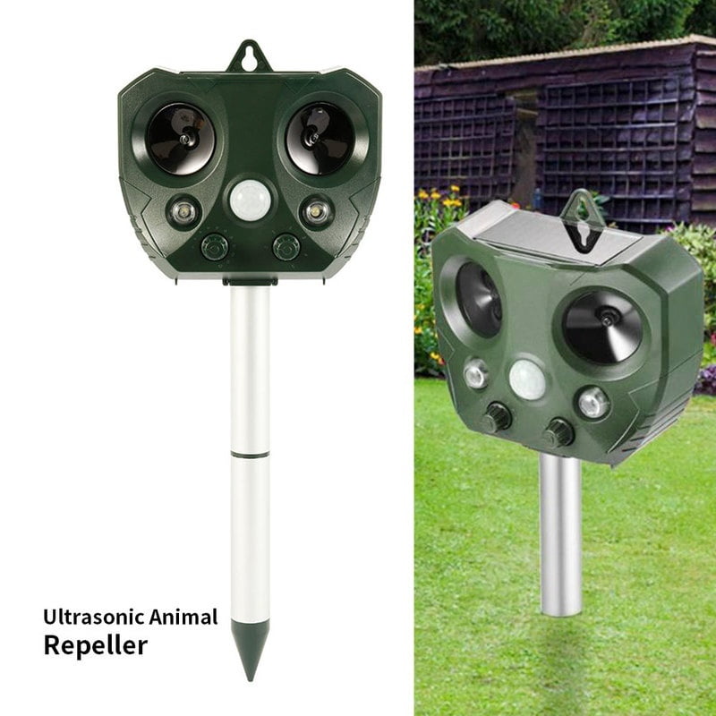 Outdoor Animal Mosquito Repellent, Solar and Battery Powered, Waterproof Mosquito Repellent with