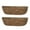 2PCS, variant on 2PCS 24 Inch Coconut Fiber Trough Hanging Basket Liners, Coco Coir Planter Inserts for Window Box, Fence Flower Baskets, and Wall Planters, Eco-Friendly Replacement Liners