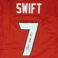 thumbnail image 2 of D'Andre Swift Autographed Georgia Bulldogs (Red #7) Custom Jersey - JSA, 2 of 3
