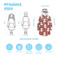thumbnail image 3 of Bichon Frise and Dog Paw Print Lamb Fleece Blanket Hoodies for Teens ,Teens Oversize Sherpa Wearable Hooded Blanket Sweatshirt with Super Pockets, 3 of 6