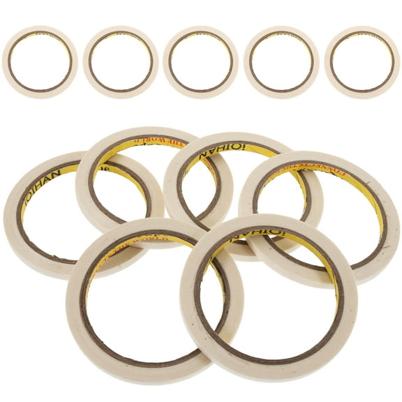 unbranded 20 Rolls Tiny Thin Tape Crepe Paper Universal Masking Tape Home Tape 2000X0.6cm