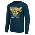 thumbnail image 2 of Men's Starter Navy Nashville Predators Team Logo Graphic Long Sleeve T-Shirt, 2 of 3
