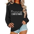 thumbnail image 2 of Goodtrade8 Christmas Sweatshirts for Women Plus Size Vacation Merry Sweatshirts Crewneck Long Sleeve Tops for Women Christmas Gifts, 2 of 6
