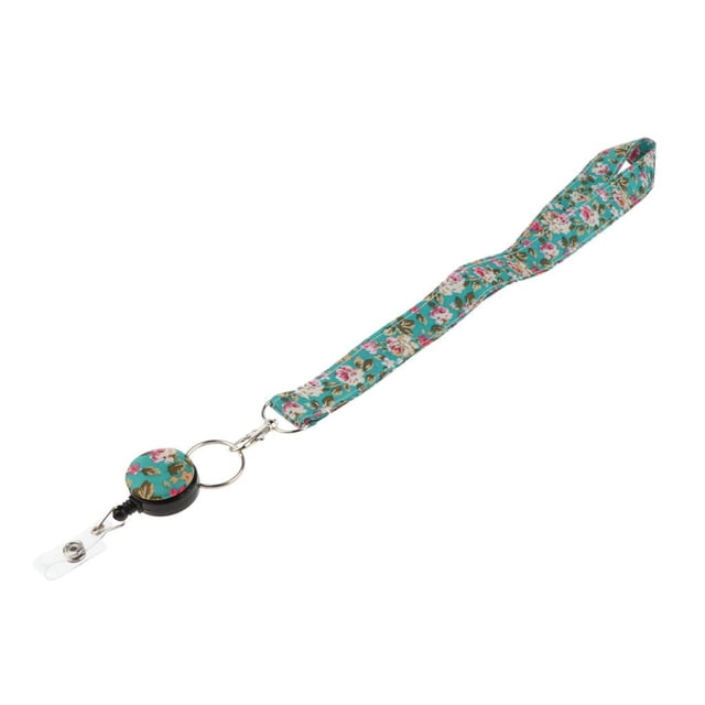 Moda China Floral ID Badge Holders Lanyard Mobile Neck Strap Key Chain Hook 3 Zulema Portatarjetas de la tarjeta Acollador