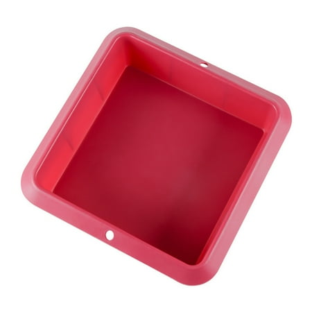 

Silicone Square Cake Mold Handmade Tray Chocolate Soap Mould Toast Pan Bread Jelly Chocolate Tray Random Color