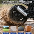 thumbnail image 6 of Licensed BMW G310 24V Electric Ride-On Motorcycle, 12.5 mph, Blue, Inflatable Rubber Tires, Training Wheels, 6 of 7