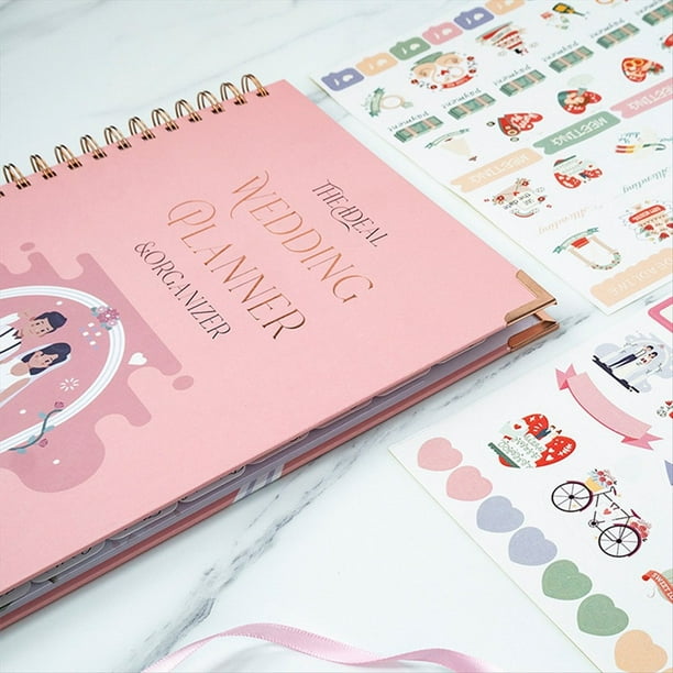 Planificador de Bodas para la Novia: Libro y Organizador de PlanificacióN, Carpeta Nupcial con Calendario de Cuenta Regresiva, Regalo del DíA de San ValentíN