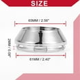 thumbnail image 4 of Unique Bargains Universal Car Wheel Center Hub Cap Rim Cover Hub Caps Snap-in Plastic 65mm 2.56" OD Chrome Silver Tone, 4 of 6
